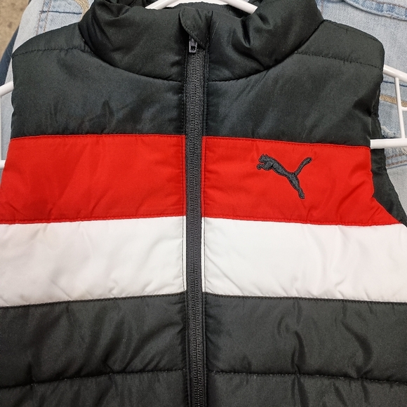 Puma Kids Vest - Black, Red, and White - Picture 5 of 8